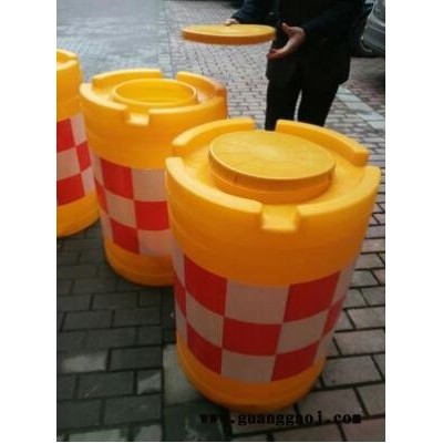 道路防撞桶 全新料塑料注水桶 交通设施预防墩 警示圆形隔离墩