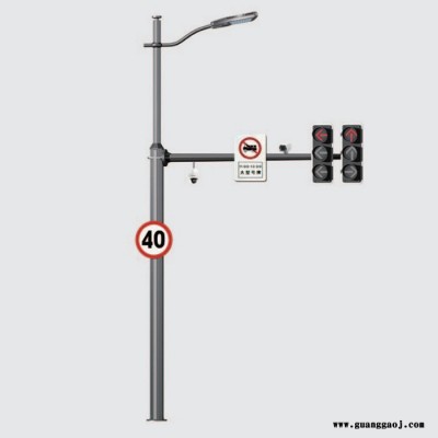 厂家定制 悬臂信号灯杆道路标志牌杆交通标志杆立杆支持定制