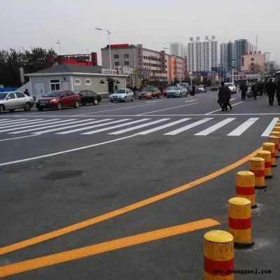 天津冷喷标线 天津交通设施 交通标志线 导向箭头画线 天津道路画线