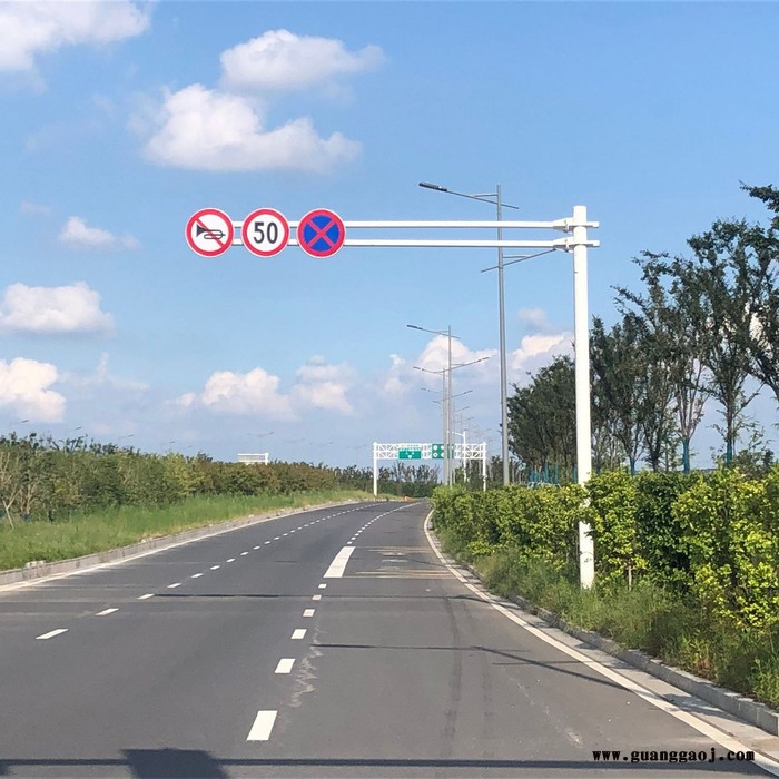 交通标志杆 红绿灯信号灯杆 框架式信号灯杆 人行道一体化框架信号灯 监控杆 支持定制