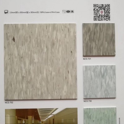 中国建材北新商用同质透心塑胶片材地板商用地胶北新通透片材