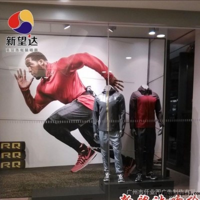 广州广告海报橱窗室内高精度背胶写真制作 直销