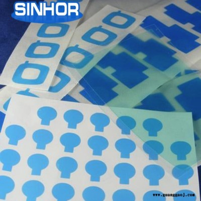 厂家定制SINHOR模切定制镜头贴膜蓝色pe保护膜PET保护膜 防静防刮花防尘蓝膜