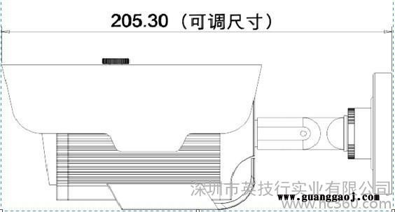 供应室外定焦红外防水摄像机 SONY 700TVL(DS1267)