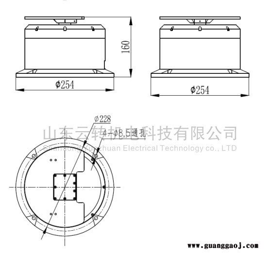 智能变速单轴一维中载云台20kg