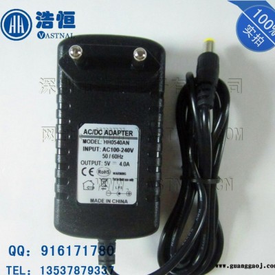 5V4A欧规开关电源 5V4000ma摄像机电源 LCD显示器电源适配器