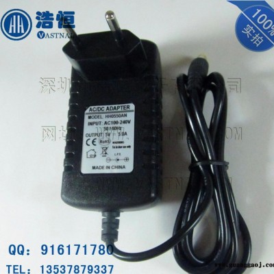 5V5A欧规开关电源 5v5000ma摄像机电源 LCD显示器电源适配器