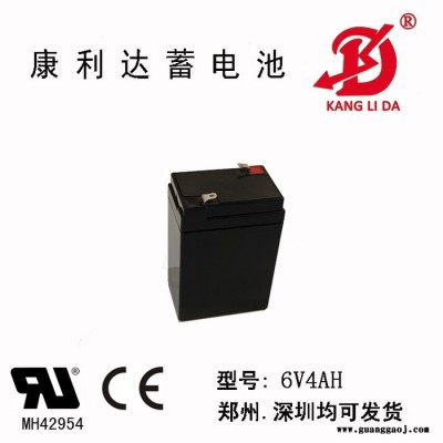 上海厂家供应6v4ah蓄电池用于楼宇对讲 应急灯 摄像机 电力防盗 电子称 儿童玩具车 吹氧机，放电时间长 安全环保