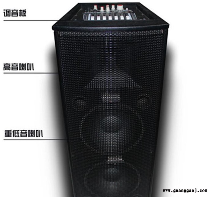 T223 有源双10寸双声专业 舞台 演出音响 户外商店活动