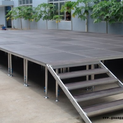 强宇国标6061-T6标准航空铝：铝合金拼装舞台折叠舞台升降舞台全国发货