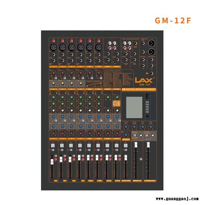 LAX GM-12F 模拟调音台 国产调音台 音响周边设备