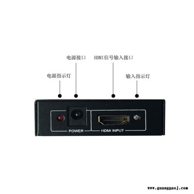 中性HDMI SPLITTER 1*2  HDMI高清视频分配器一分二分屏器一进二出分频器一出二