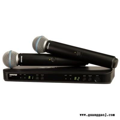 舒尔 Shure BLX288/BETA58A 一拖二无线话筒   适用：演出、会议、KTV