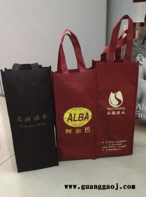 深圳无纺布红酒袋，无纺布单双支红酒袋，印刷制作红酒袋