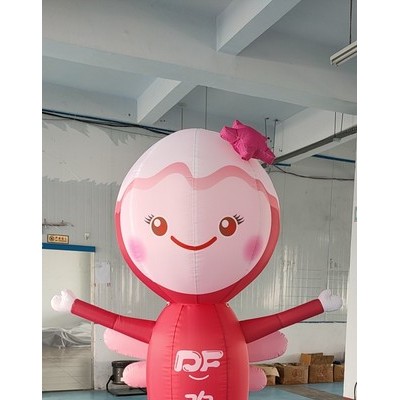 空中舞星充气厨师气模卡通挥手招手灯光跳舞气球人偶拱门开业广告 供应气模