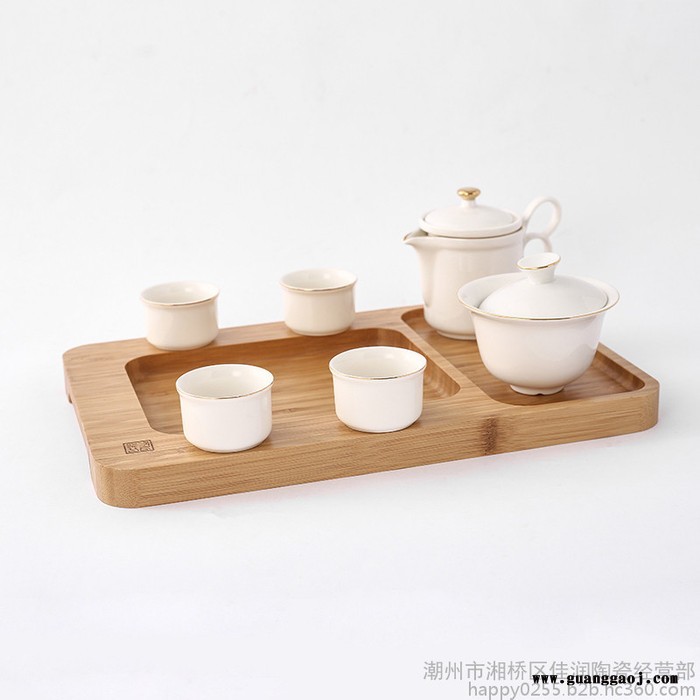 佳润CJY-202E **功夫陶瓷茶具套装 创意定制 商务保险房产实用礼品