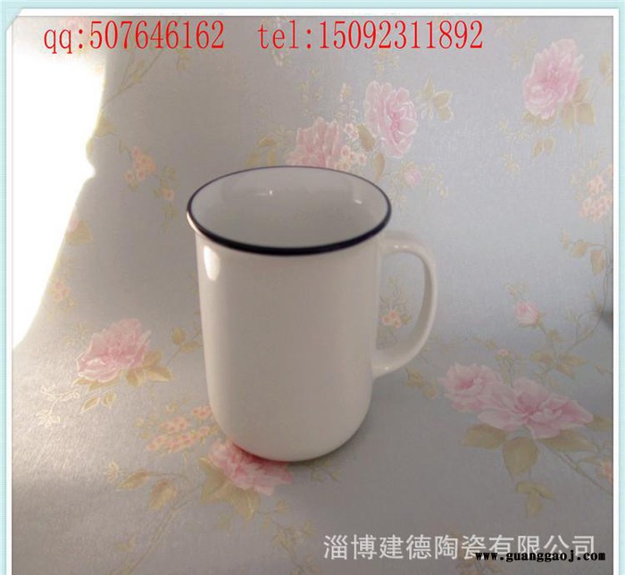 创意怀旧仿傏瓷陶瓷水杯复古马克杯简约茶水杯定制LOGO节日礼品图2