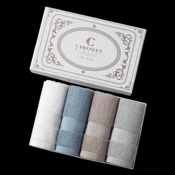 全棉礼品毛巾纸盒定制,毛巾规格款式可制 毛巾生产厂家