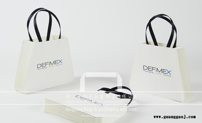 DEFIMEX  款创意 品包装袋，杭州创意折纸礼品袋定做，竖向折叠的风琴手提袋，定制艺术品纸袋 杭州创意手提袋