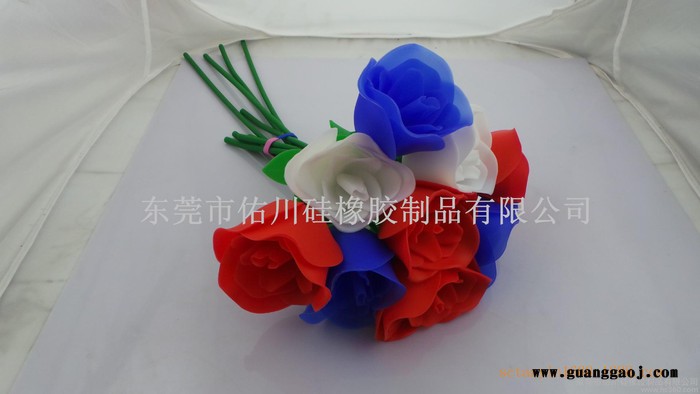 情人节礼物创意礼品单支玫瑰拍摄道具直假花装饰品仿真花