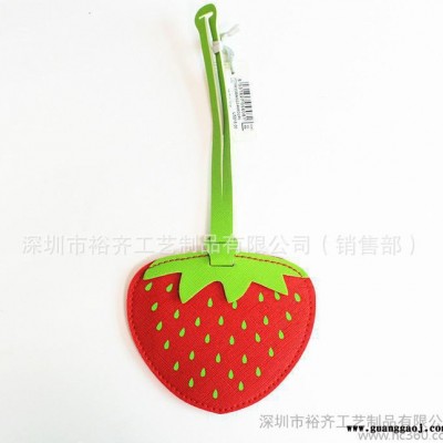 PVC软胶行李牌 创意礼品行李牌 2016新品水果系列 菠萝