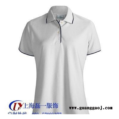 供应磊一服饰夏季女式短袖POLO衫定做上海厂家定制s-3xl