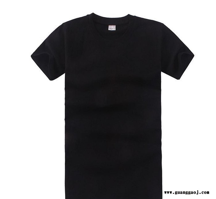 纯黑色棉半袖文化衫广告衫定制做学生班服Ｔ恤男女款男式印花t恤