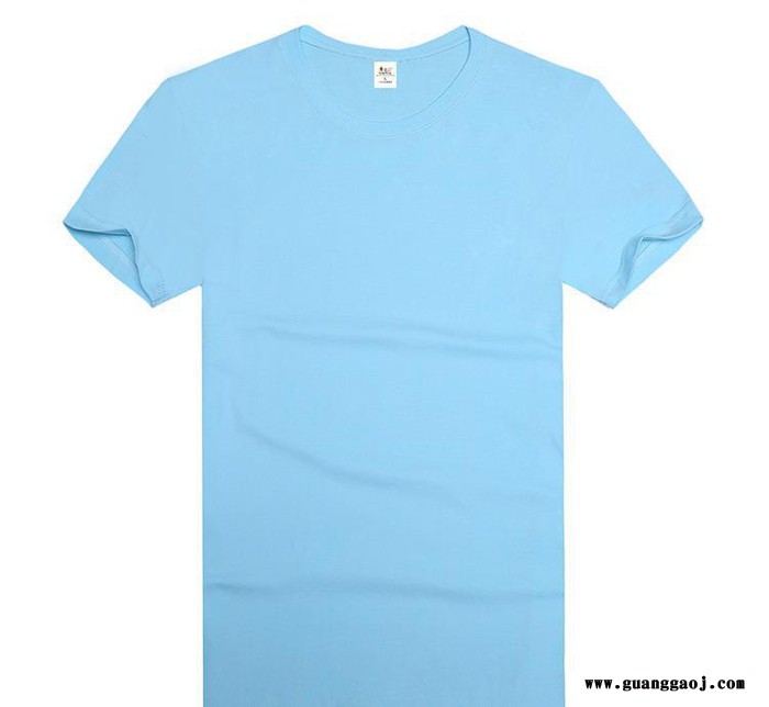 200克精梳纯棉纯色t恤儿童男女式圆领短袖t恤广告衫定制