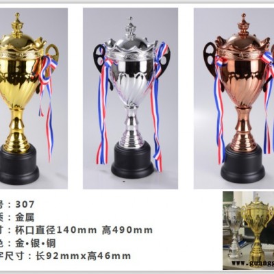 足球奖杯篮球奖杯体育运动会奖杯订做广州金属奖杯制品