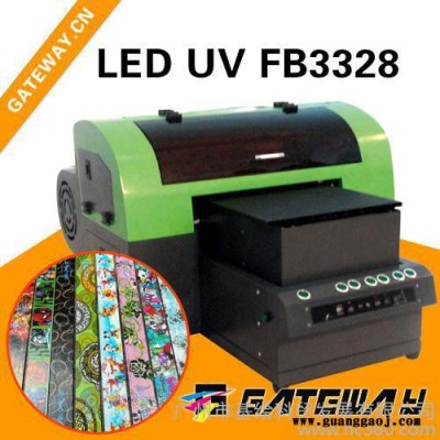 供应小型高精皮革印花机基绘FB3328皮革UV数码印花机