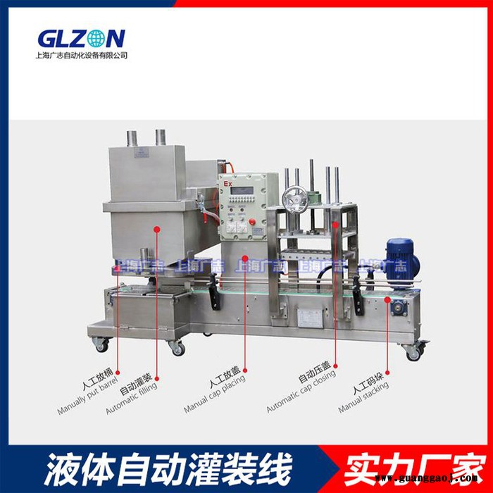 全自动码垛灌装机-内衣清洗液灌装设备厂家