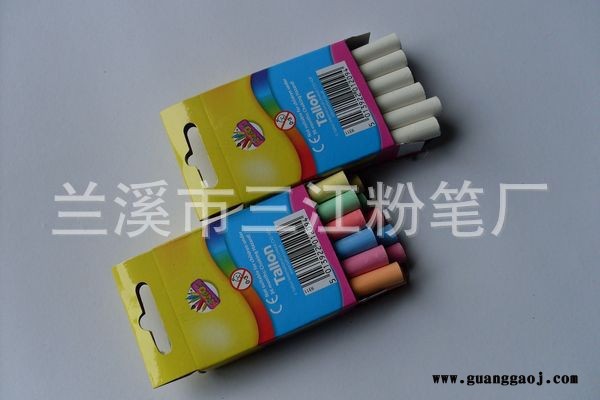 厂家供应新款热卖环保荧光粉笔 环保无尘粉笔品质保证