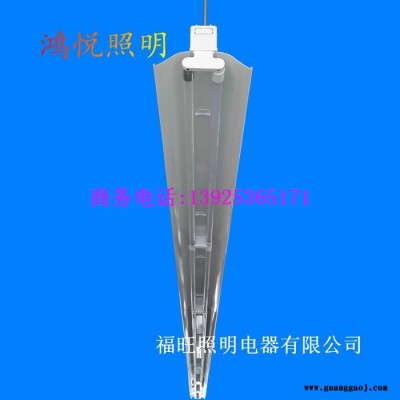 鸿悦牌2*18W线槽灯 6米铝型材桥架灯 LED线槽走线灯 LED超市光带