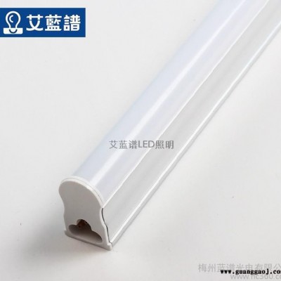 LED日光灯T5灯管 一体化超亮日光管带支架 家用工程 4W **