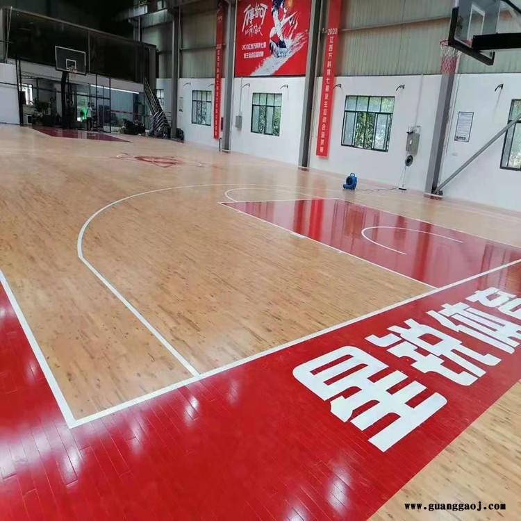 室内篮球场运动木地板 可开发票 枫桦木舞台木地板 鑫力亚
