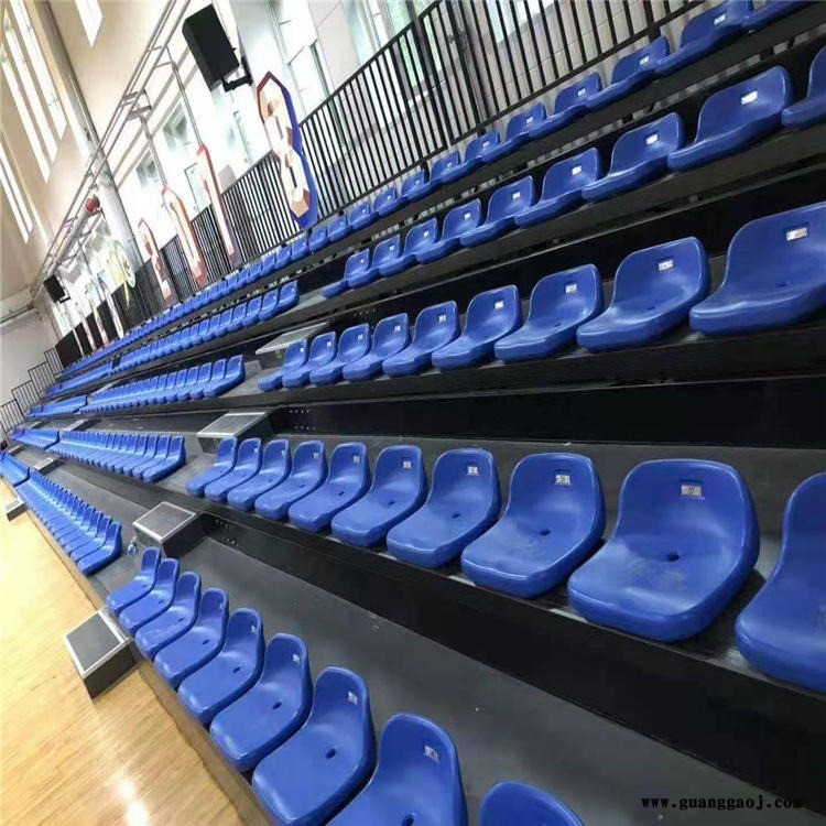 鑫力亚文体 体育馆看台  活动看台座椅 礼堂舞台伸缩电动座椅 可定制