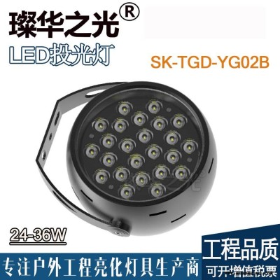 璨华照明SK-TGD-YG02 LED投光灯12W54W新款圆形投光灯楼体建筑公园广场亮化投射灯