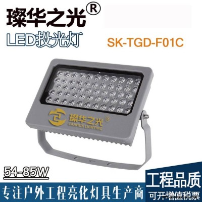 璨华照明SK-TGD-F01B LED投光灯12-120W户外方形防水投射灯DMX512外控投光灯