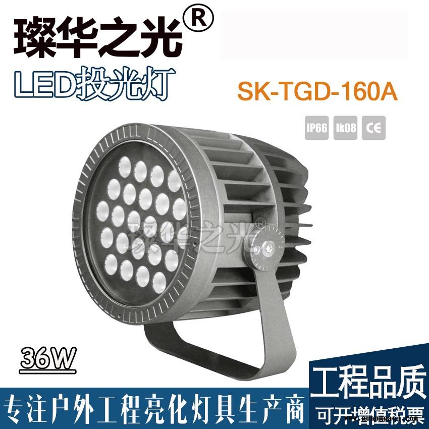 璨华照明SK-TGD-210A LED投光灯户外防水圆形结构投射灯插地灯图3