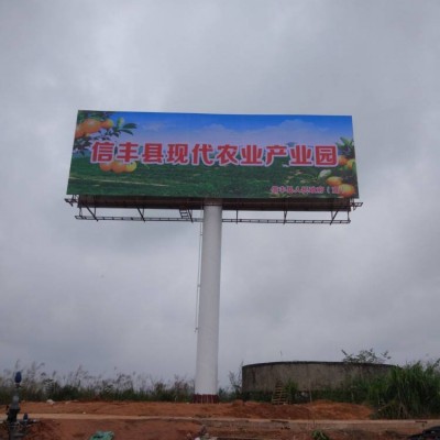 内蒙古呼和浩特擎天柱广告 LED显示屏钢结构焊接 千禧广告