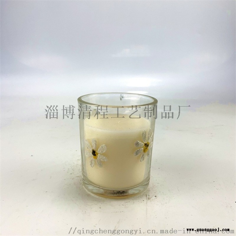 欧式玻璃烛台香薰蜡烛杯复古蜡烛杯做旧蜡烛杯图2