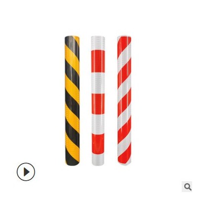 防撞柱反光膜电线杆红白反光材料斜纹电力设施反光贴警示柱反光膜
