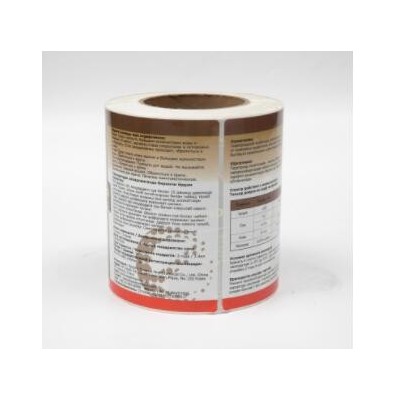 供应食品标签卷筒覆盖膜标签 PVC标签铜版纸 不干胶贴纸可定制