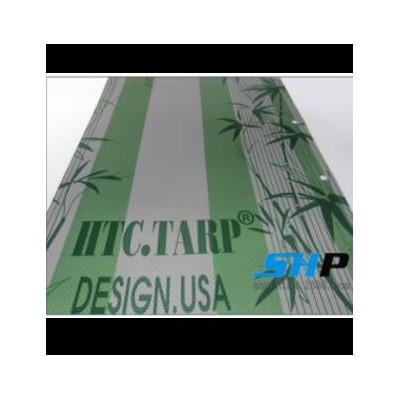 PVC篷布 夹网布 竹子彩条 厚度40s 三防布 防霉抗菌 装饰用