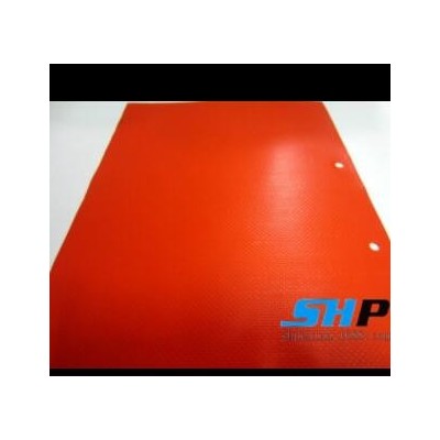 PVC篷布 箱包用布 橘红色 抗紫外线 光面 460g 1000*1000 16*16