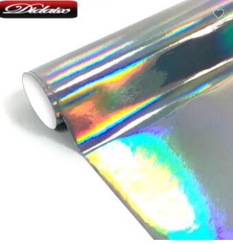 Holographic Color Car Wrap Film Rainbow Laser Chrome Vinyl Self Adhesive Vinyl For Vehicle Wrap Film