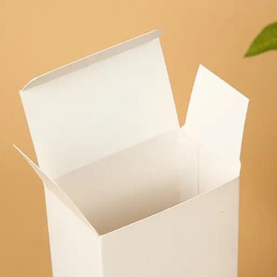 白色卡纸包装盒茶叶茶饼化妆品小白盒批发白卡纸空白纸包装盒