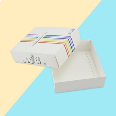 彩色印刷包装盒硬白卡纸飞机孔折叠挂勾透明开窗礼盒插口盒定 做