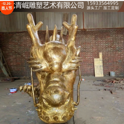 铸铜龙头动物雕塑盘龙修龙盘柱中国龙大型青铜动物广场园林雕塑