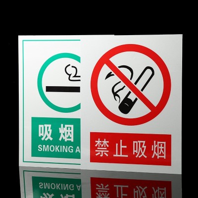 禁止警告指令安全标识牌 工厂车间常用警示牌禁止吸烟注意安全牌